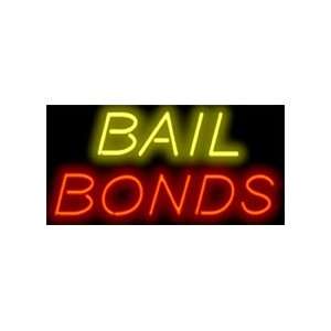  Clearance   Bail Bonds Neon Sign Patio, Lawn & Garden