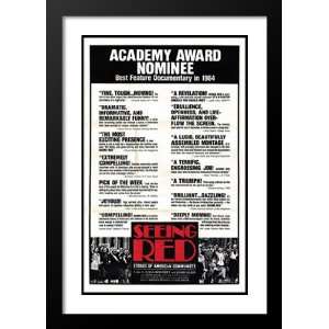  Seeing Red 32x45 Framed and Double Matted Movie Poster 