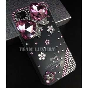  3D PINK Bling Diamond Butterfly Crystal Case Cover for 