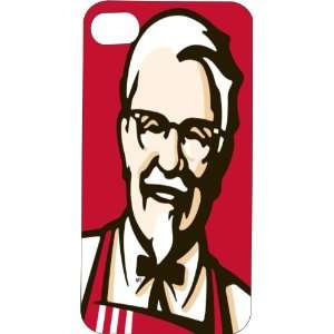 Black Hard Plastic Case Custom Designed KFC iPhone Case for iPhone 4 