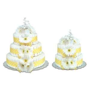 Yellow Gerbera Daisies Diaper Cake 