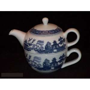   Bros. Blue Willow Tea For One 3 Pc Set 