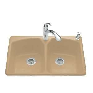 Kohler K 6491 3 33 Tanager Self Rimming Kitchen Sink with Single Hole 