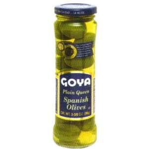 Goya Plain Queen Spanish Olives 3.375 oz  Grocery 
