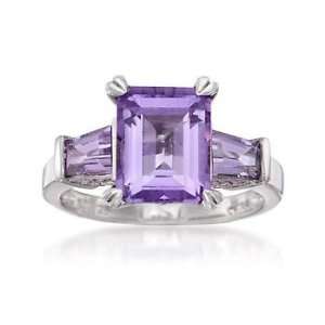  3.95 ct. t.w. Amethyst Ring In Sterling Silver Jewelry