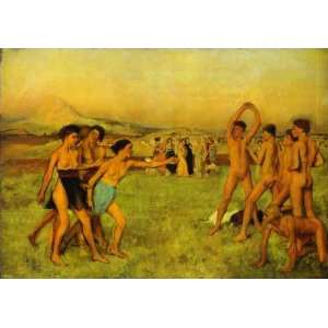   Degas   24 x 16 inches   Young Spartans Exercising