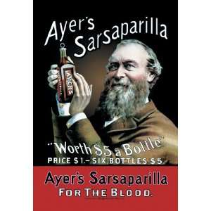  Ayers Sarsaparilla 20X30 Canvas