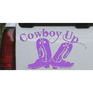  Cowboy Up With Boots Rodeo Western Car Window Wall Laptop 