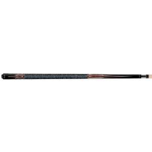  Players Black Cue with Imitation Snake Wood and Birds Eye 
