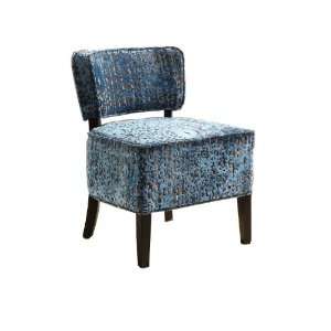  Armen Living 3121 St. Croix Armless Club Chair, Blue 