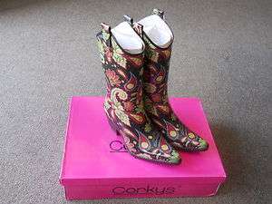 Corkys Rainboot Paisley  