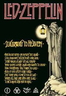 LED ZEPPELIN Stairway To Heaven LARGE POSTER lyrics NEW  