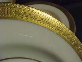 Theodore Haviland Gold Encrusted Bread Plate H 1038  