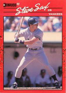 1990 Donruss #78 Steve Sax Yankees  