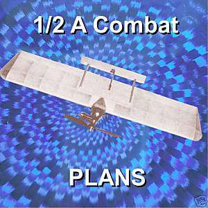 MODEL 1/2A COMBAT PLANE INSTRUCTIONS & PLANS on CD  