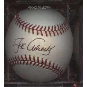 Joe Adcock Single Signed ONL White Baseball Hologram   Autographed 