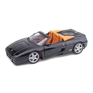  Ferrari F355 Spider 1/18 Black Toys & Games