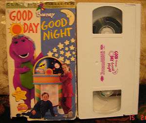 Barneys GOOD DAY GOOD NIGHT Vhs Video Actimates Compatible Classic 