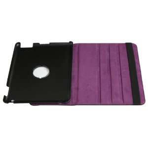  360°rotating Stand Leather Case Smart Cover purple color 