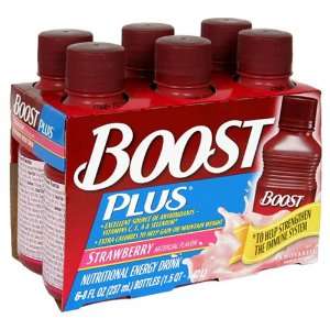 Boost Plus Nutritional Energy Drink, Strawberry, 6  8 Ounce Bottles 