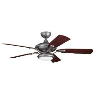  Aldrin Patio Collection 52ö Weathered Steel Ceiling Fan 