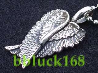 ANGEL WINGS STERLING SILVER PENDANT CHARM NEW w/CHAIN  