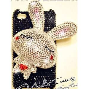  3D Silver LOVE RABBIT iPhone 4 & 4S Case with High Quality 