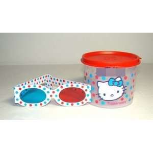   Kitty Snack Canister With Free 3D Eye Glasses Rare 