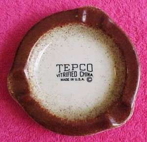 Rare   Tepco   Vitrified China   Salesman Sample   Ashtray   Gotta L 