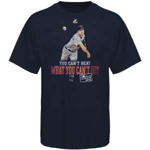   Youth You Cant Beat What You Cant Hit T Shirt   Navy Blue (X Large