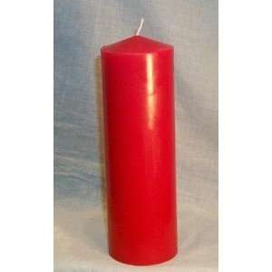  3X9 CRANBERRY SCENTED RED PILLAR CANDLE