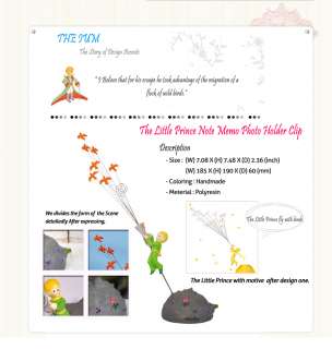 The Little Prince ★ Note Memo Photo Holder Clip Design  