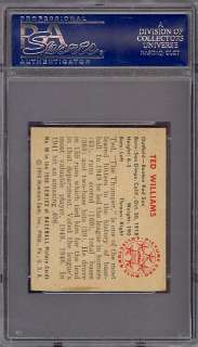 1950 Bowman #98 Ted Williams Red Sox PSA 6 *271482  