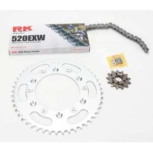    RK Chain and Sprocket Kit w/ 520MXZ Chain 4042 058S Automotive