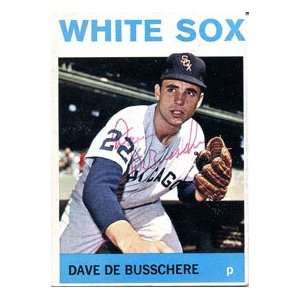  Dave De Busschere Autographed 1964 Topps Card Sports 