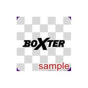  BOXTER LOGO WHITE VINYL DECAL STICKER 