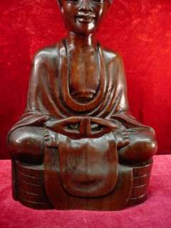 EXQUISITE Original 9 MEDITATING BUDDHA SCULPTURE KlungKung BALI 