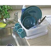 RV Motorhome Mini Dish Drainer w/ Tray Trailer Camper Sink Accessory 