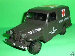  53 JEEP WILLYS US ARMY RED CROSS MILITARY PANEL VAN AMBULANCE TRUCK 