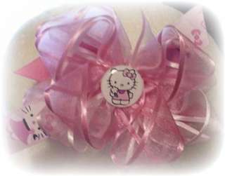   KITTY TODDLER LITTLE GIRLS HAIR BOWS 4 DRESS BIRTHDAY PARTY  