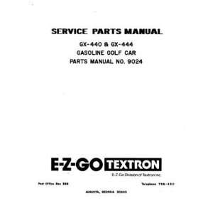   1980 1981 Service Parts Manual for Gas Golf Car Patio, Lawn & Garden