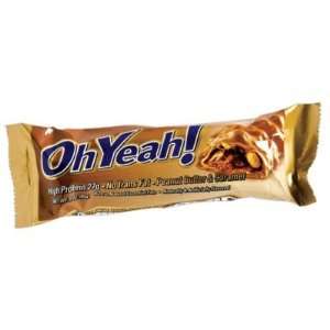 ISS Research   Oh Yeah High Protein Bar, Peanut Butter & Caramel (12 