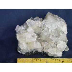   Stilbite Crystals on Apophyllite Crystals, 8.49.2 