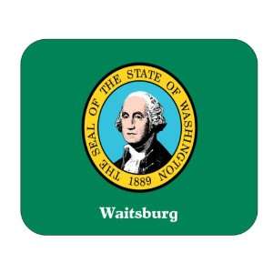  US State Flag   Waitsburg, Washington (WA) Mouse Pad 