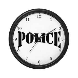  Police Police Wall Clock by  