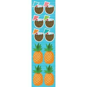Reminisce Celebration Series Luau Coconut/Pineapple Chipboard Sticker