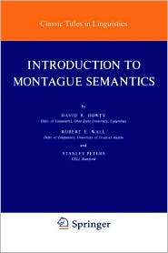   Semantics, (9027711429), D. R. Dowty, Textbooks   