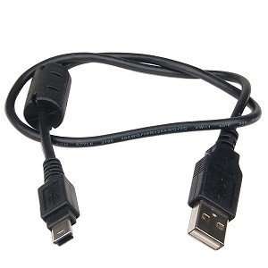  16 USB 2.0 A (M) to 5 pin Mini B (M) Cable (Black 