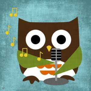  Owl Band Crooner Canvas Art Arts, Crafts & Sewing