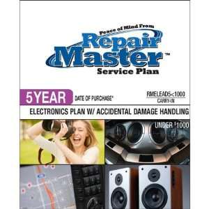  Repair Master 5 Yr Date of Purchase Electronics Plan with 